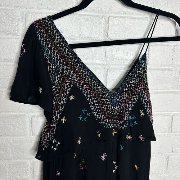 Free People These Eyes Together Black Mini Dress size XS - Picture 7 of 7